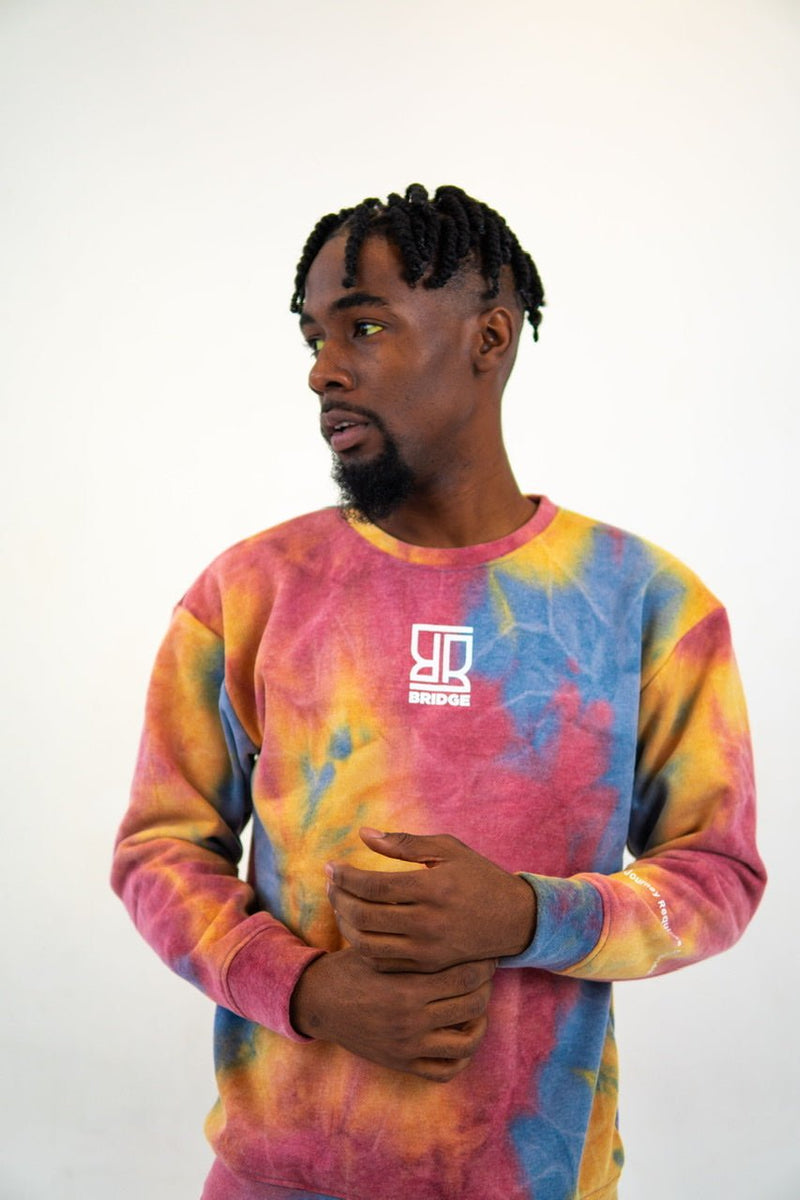 Mens tie dye jumper sale