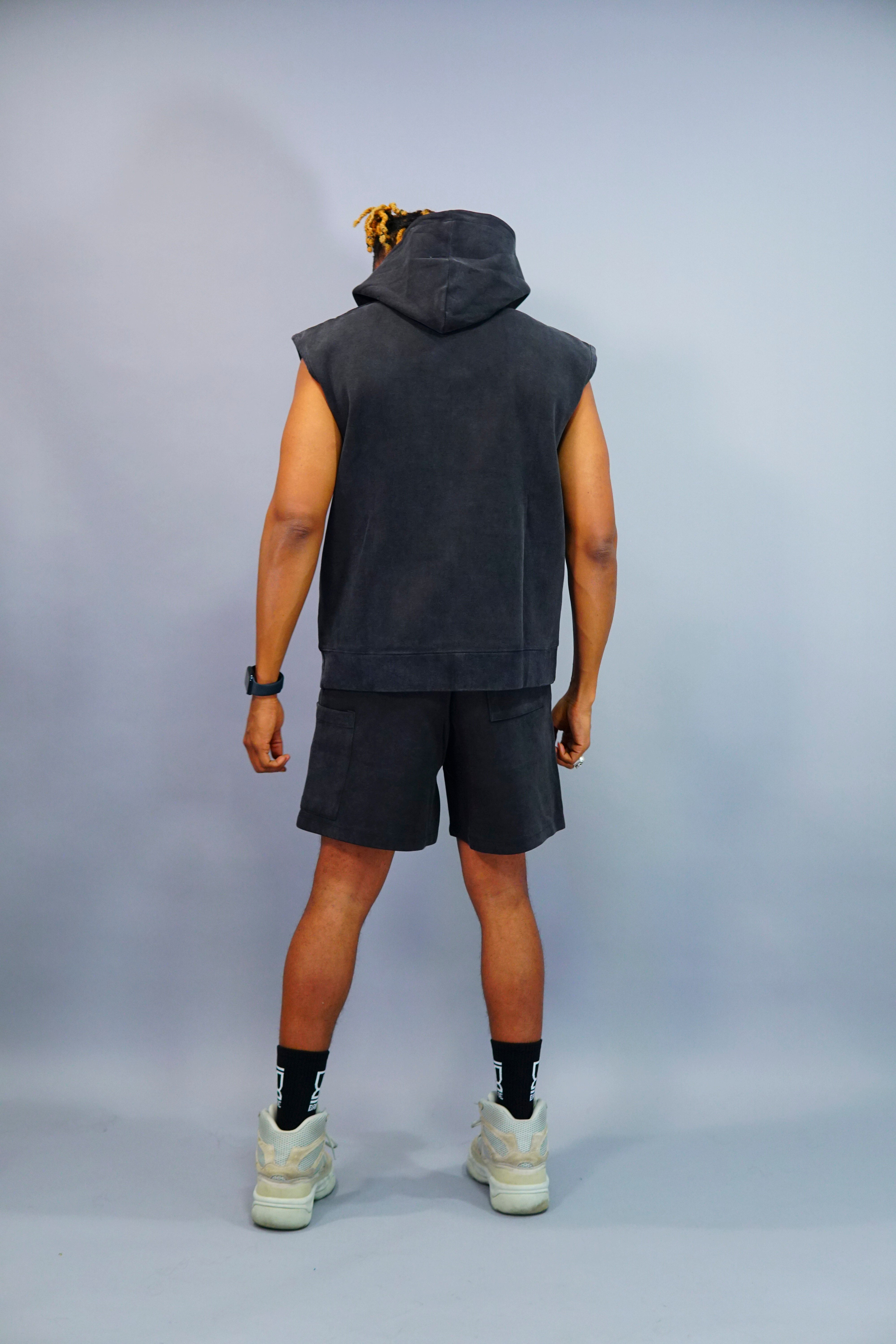 Middle Finger Shorts Suit