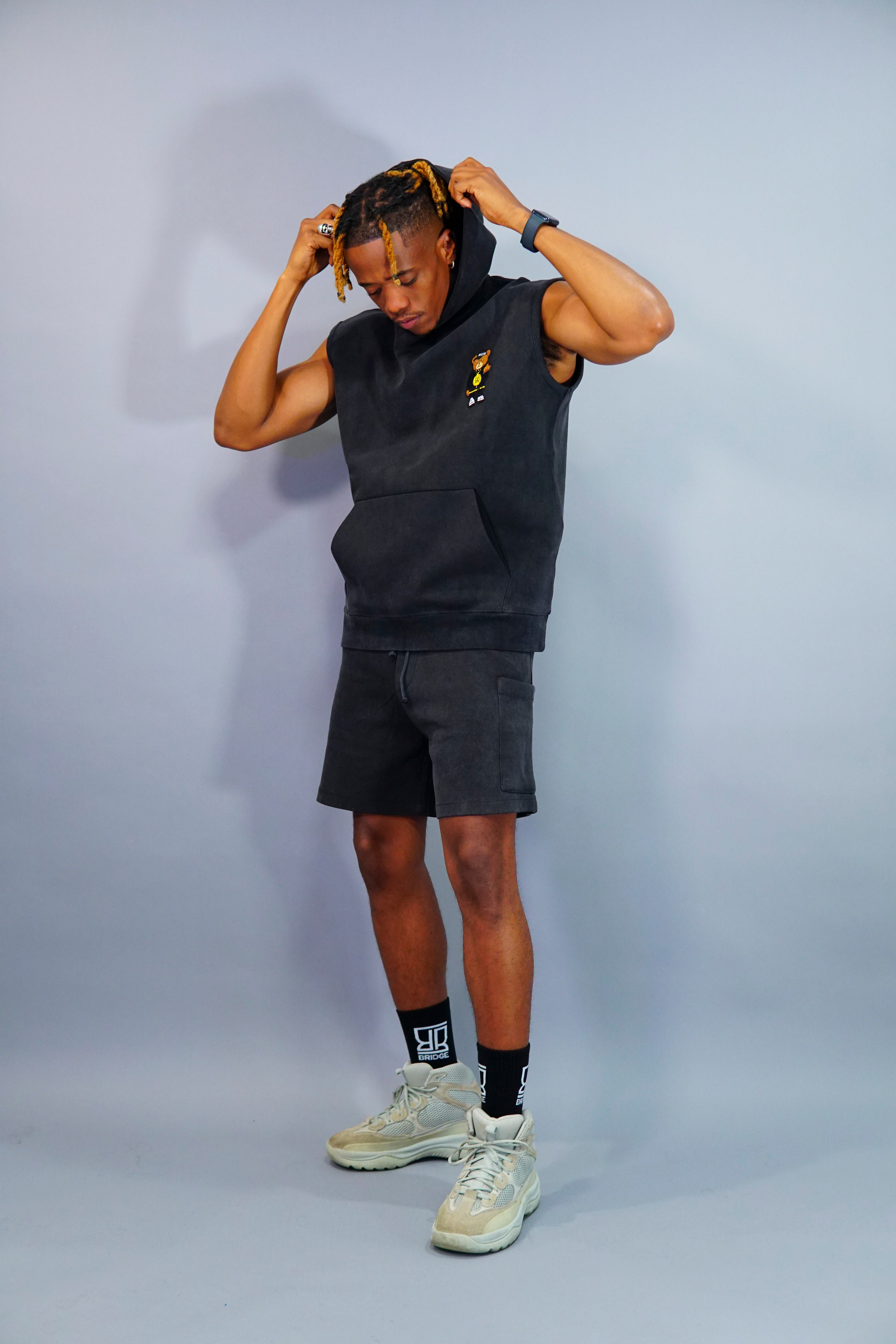 Middle Finger Shorts Suit