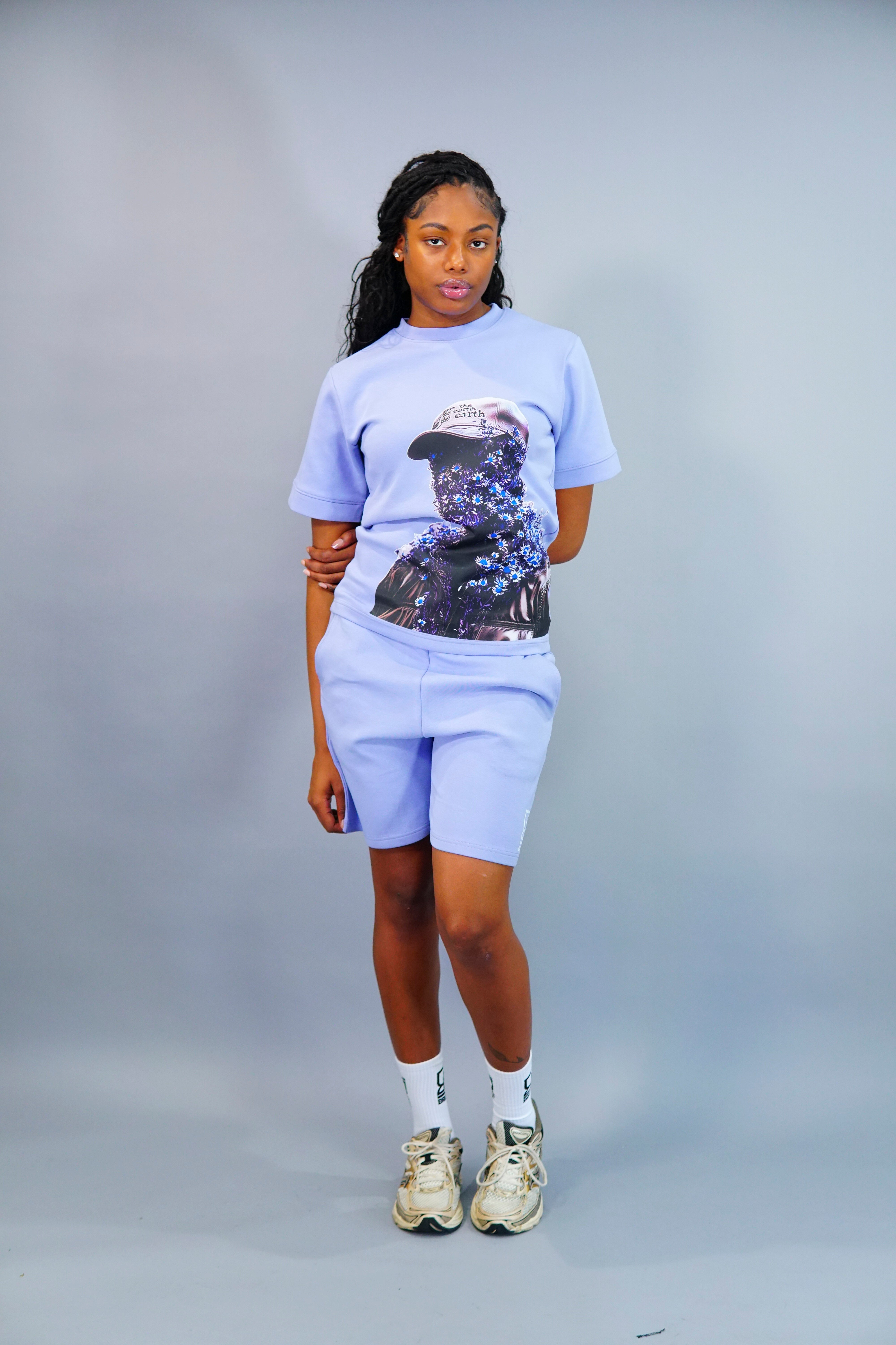 Flower “Woman” Shorts Suit