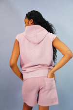 Women Pink Robber Shorts Suit