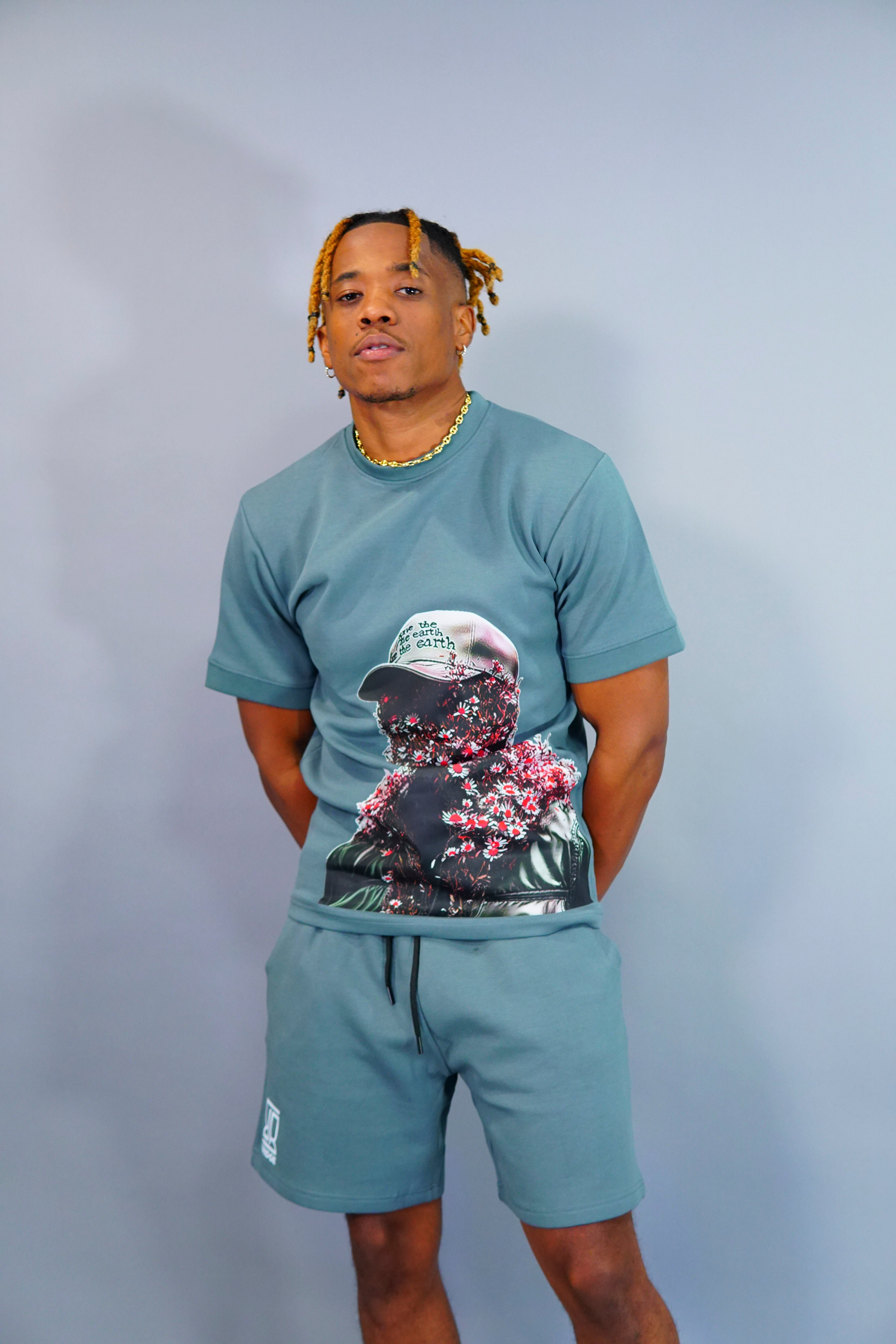 Flower Man Shorts Suit