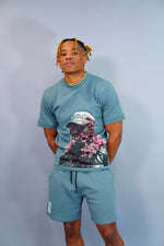 Flower Man Shorts Suit