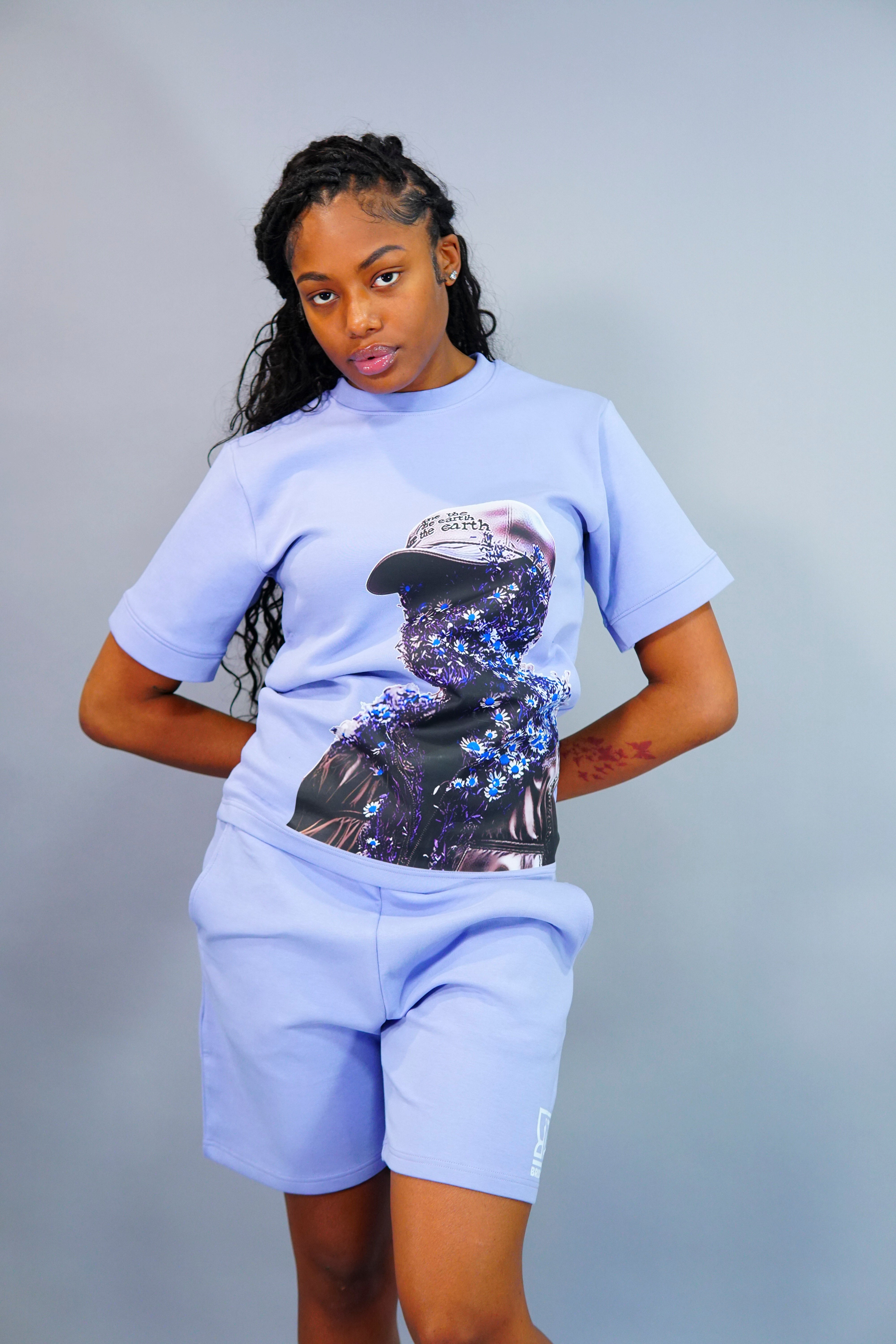 Flower “Woman” Shorts Suit