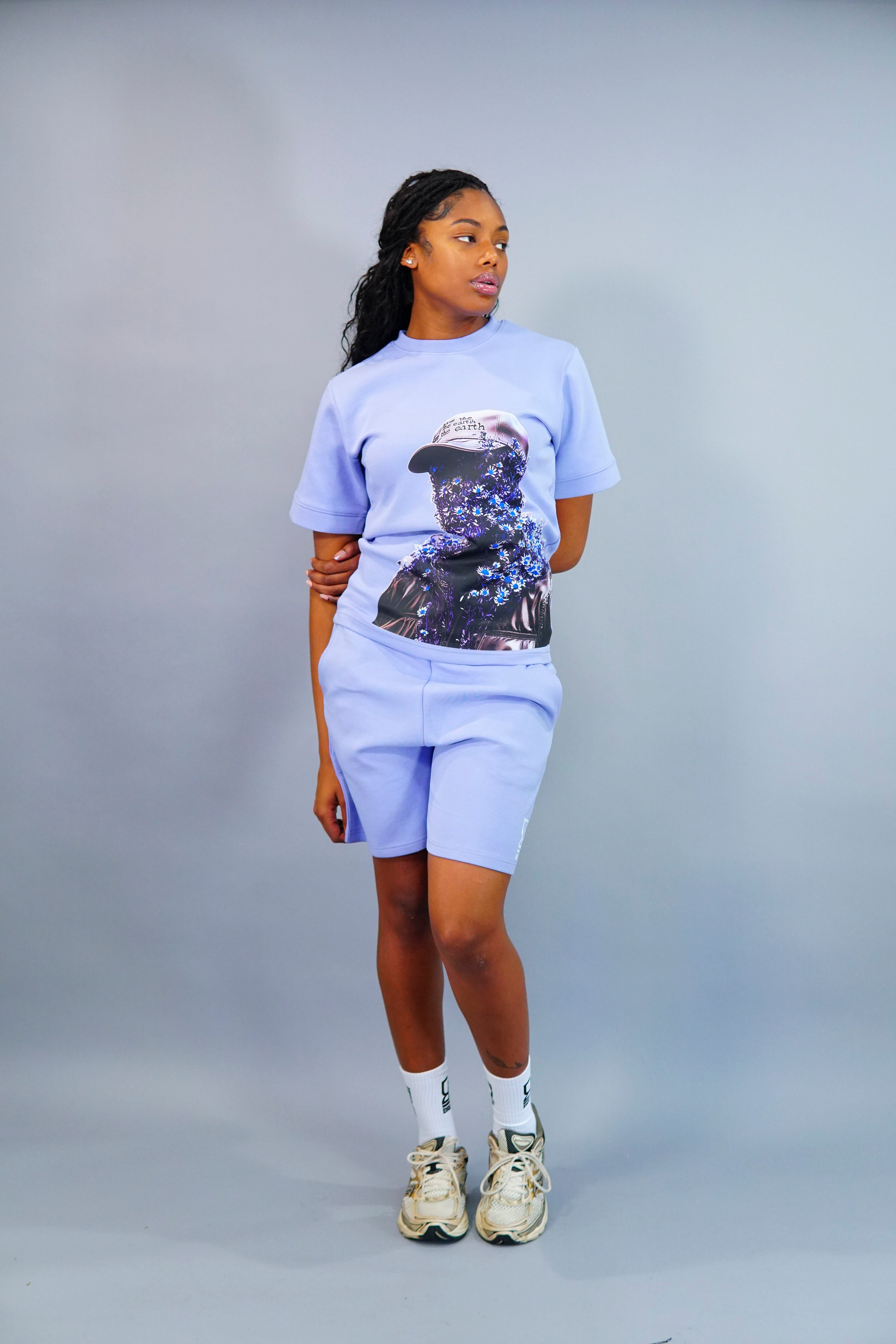 Flower “Woman” Shorts Suit