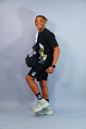 Flower Man Shorts Suit