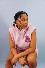 Women Pink Robber Shorts Suit