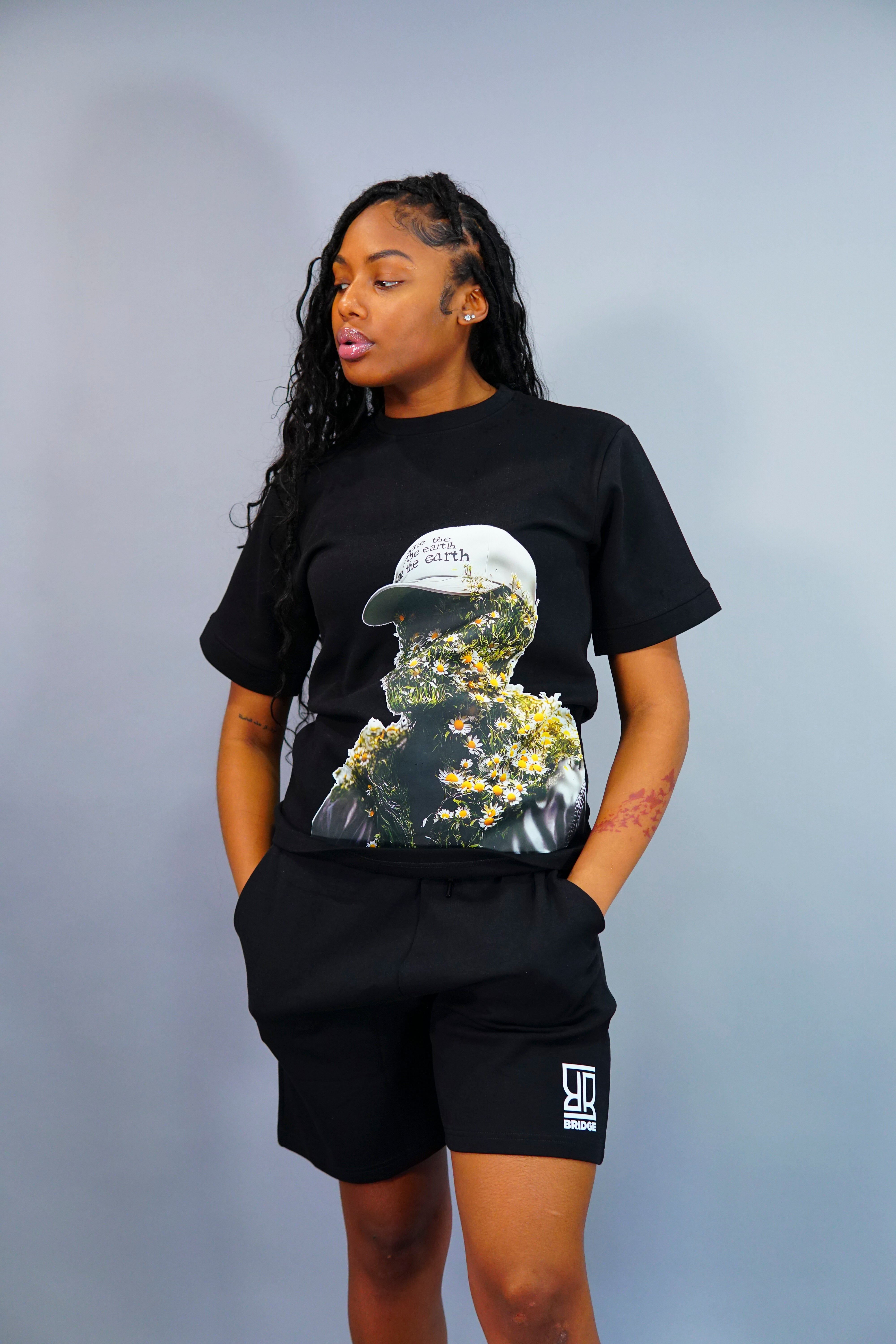 Flower “Woman” Shorts Suit