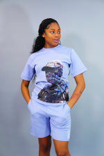 Flower “Woman” Shorts Suit