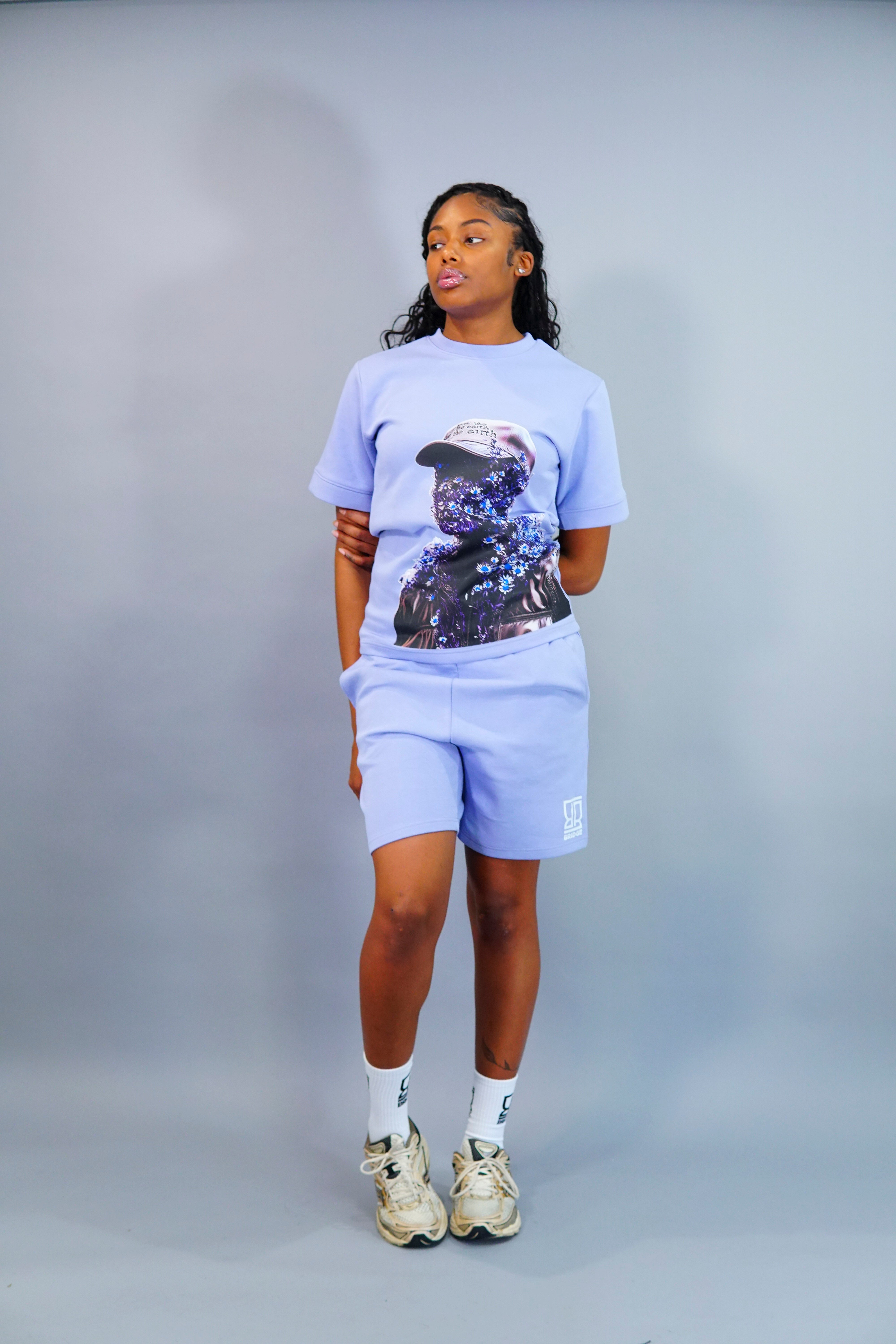 Flower “Woman” Shorts Suit