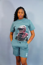 Flower “Woman” Shorts Suit