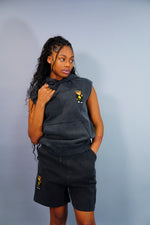 Women Middle Finger Shorts Suit