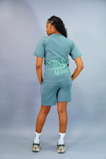 Flower “Woman” Shorts Suit