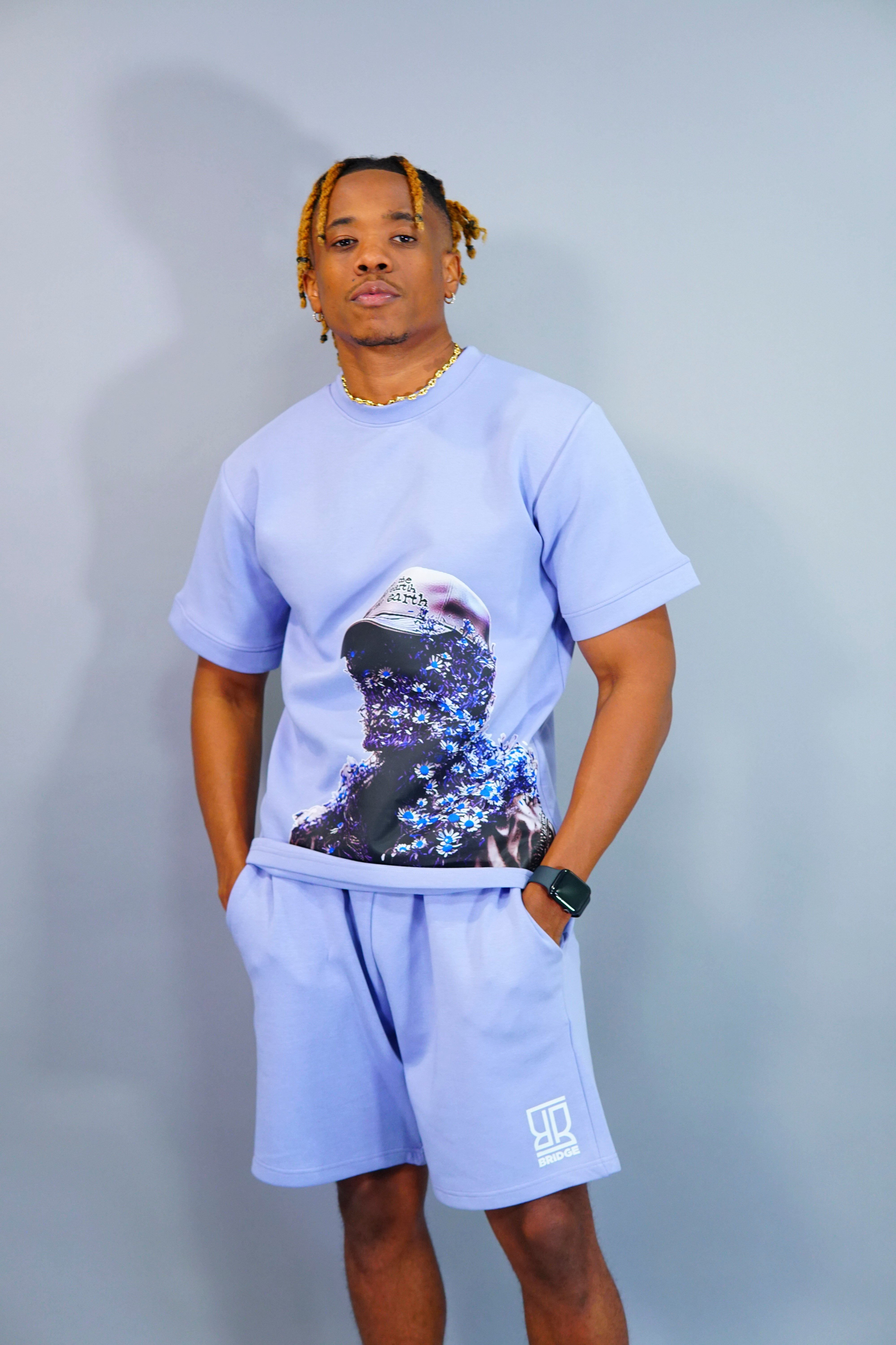 Flower Man Shorts Suit