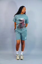 Flower “Woman” Shorts Suit