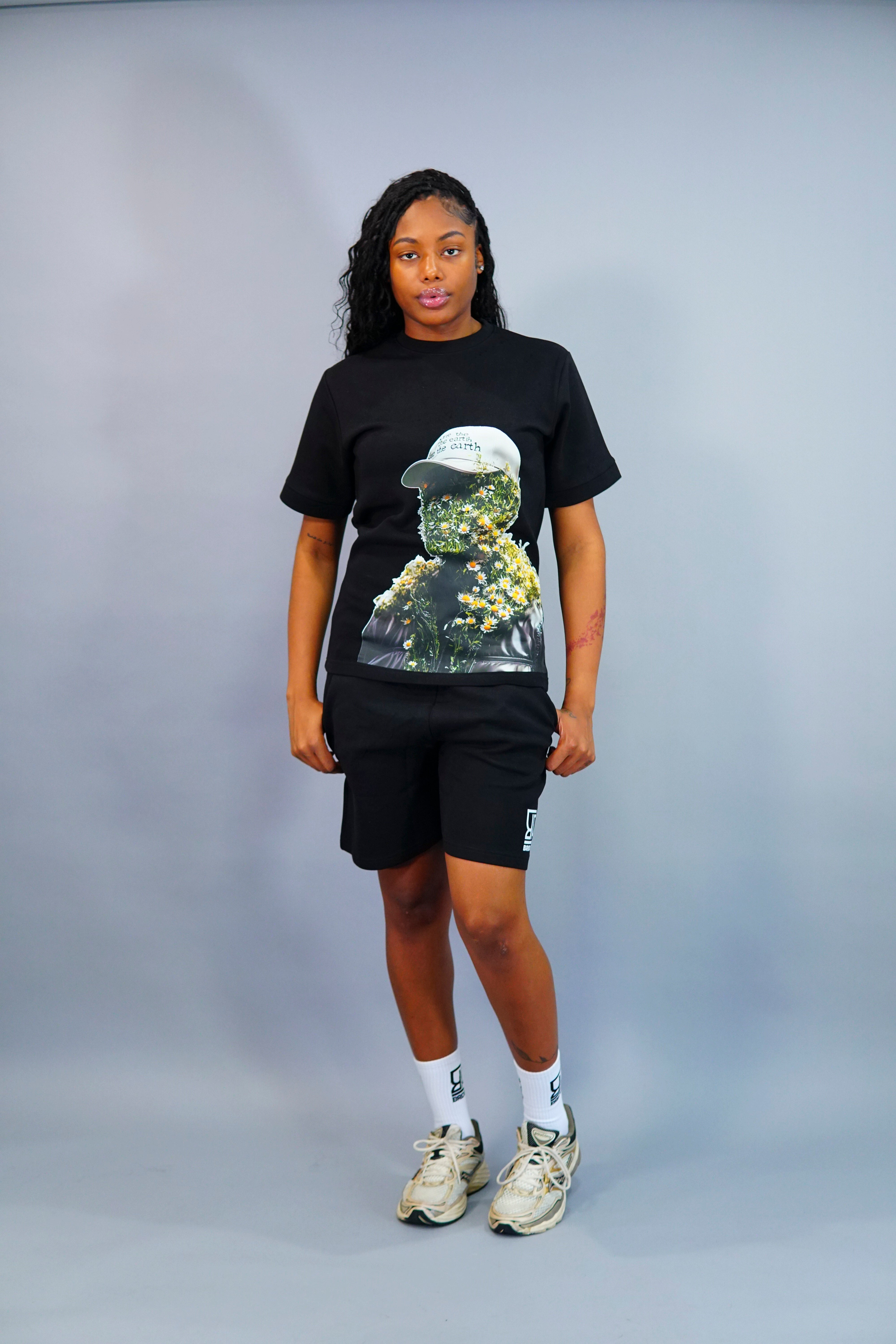 Flower “Woman” Shorts Suit