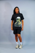 Flower “Woman” Shorts Suit