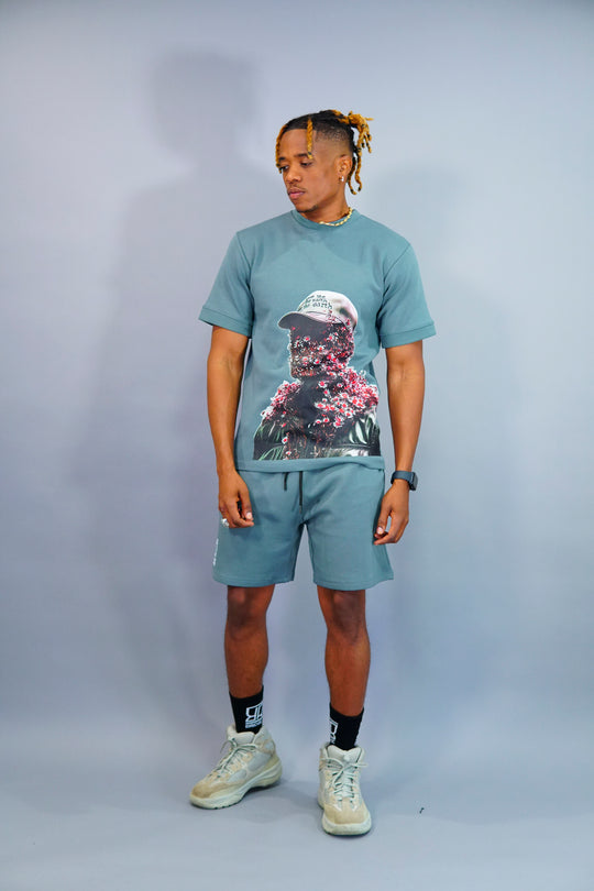 Flower Man Shorts Suit