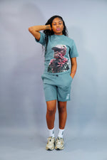 Flower “Woman” Shorts Suit