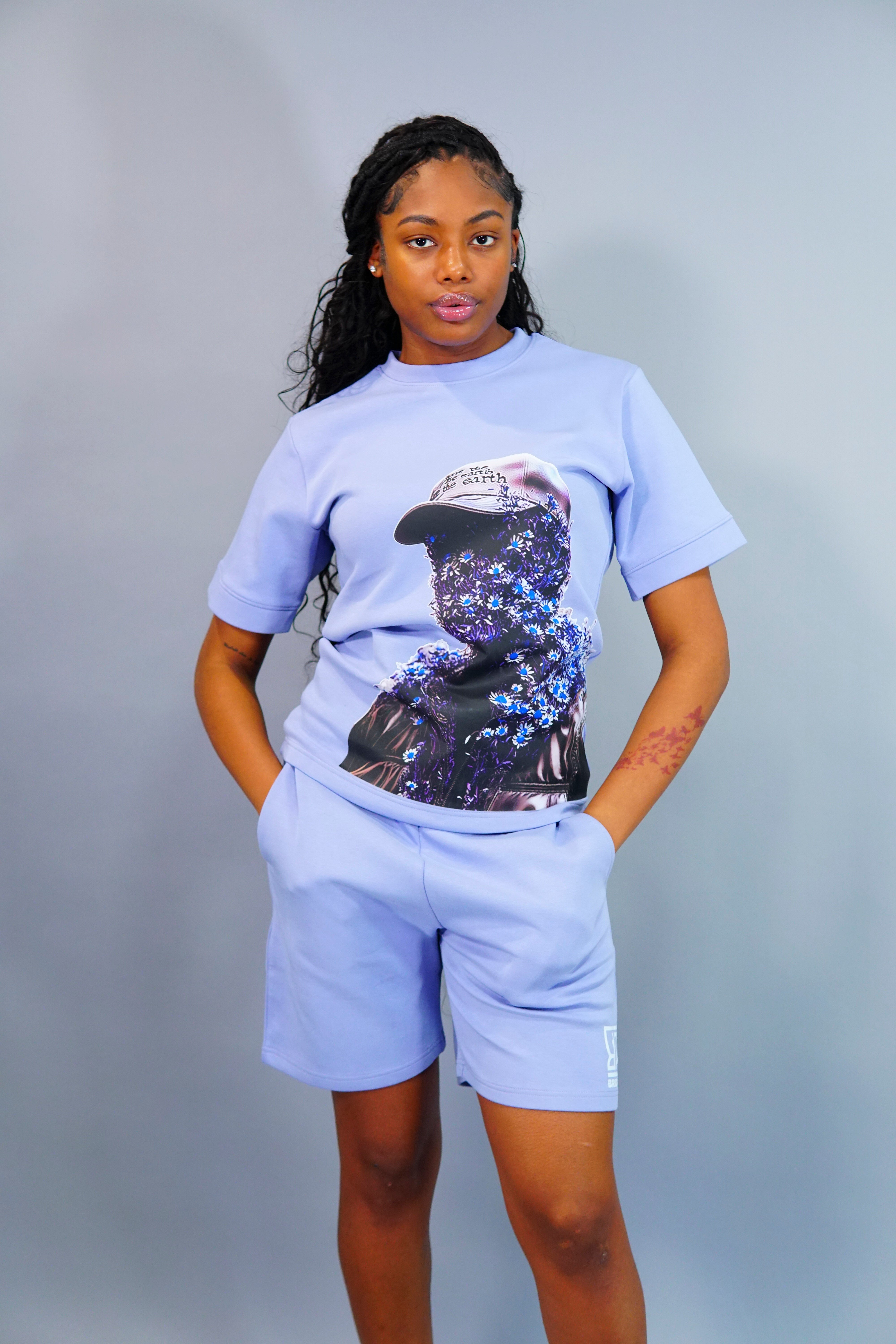 Flower “Woman” Shorts Suit