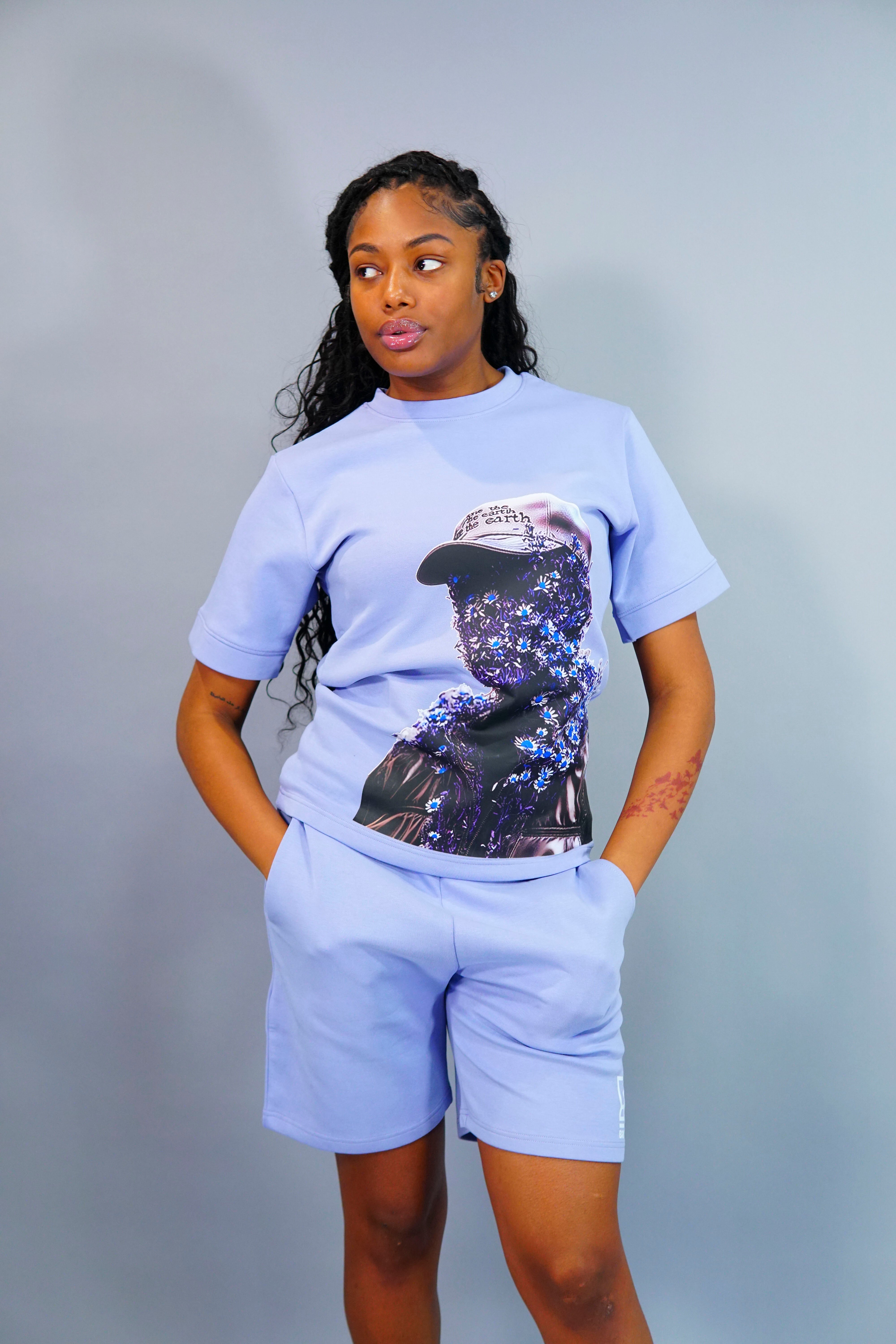 Flower “Woman” Shorts Suit