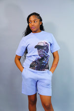 Flower “Woman” Shorts Suit