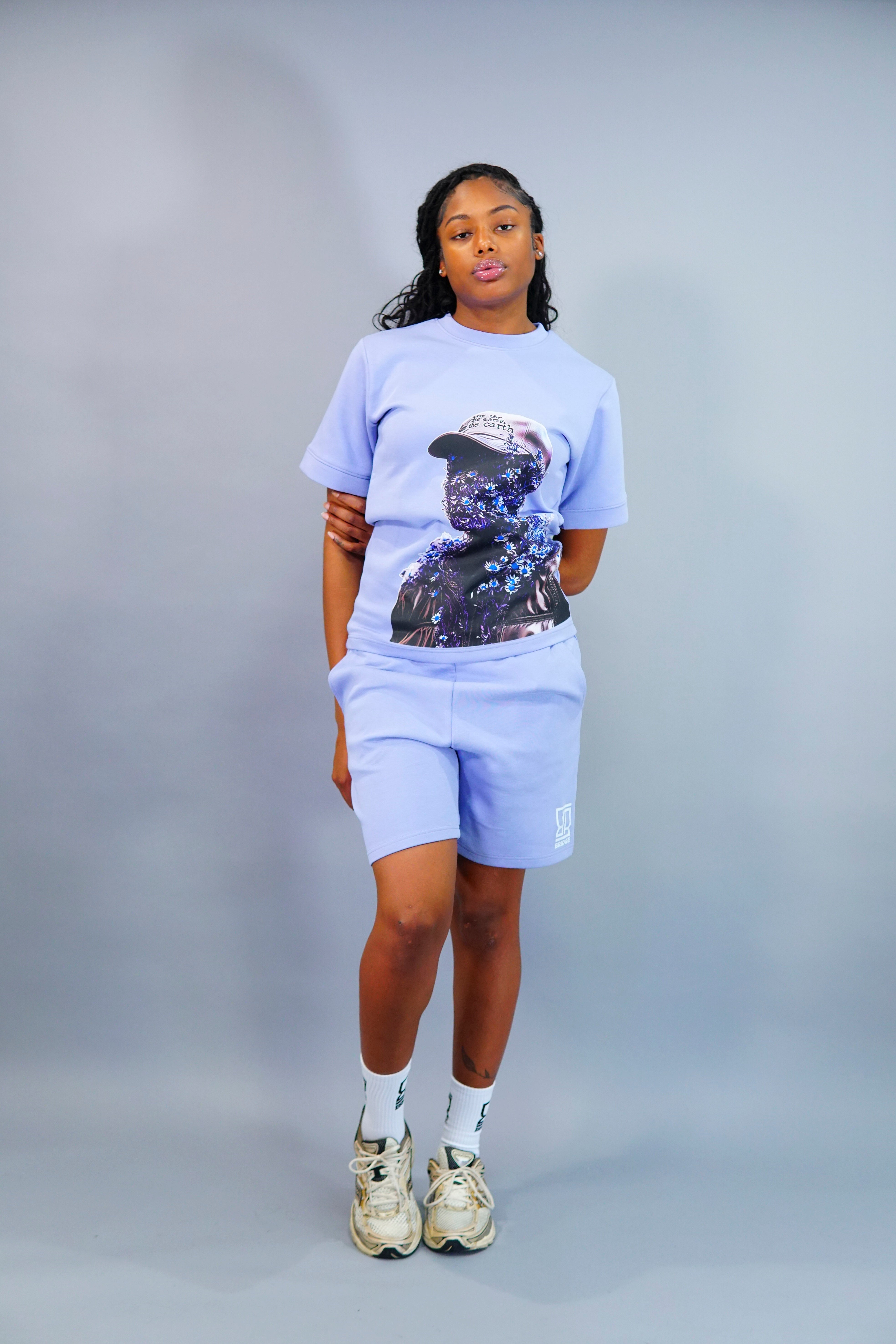 Flower “Woman” Shorts Suit