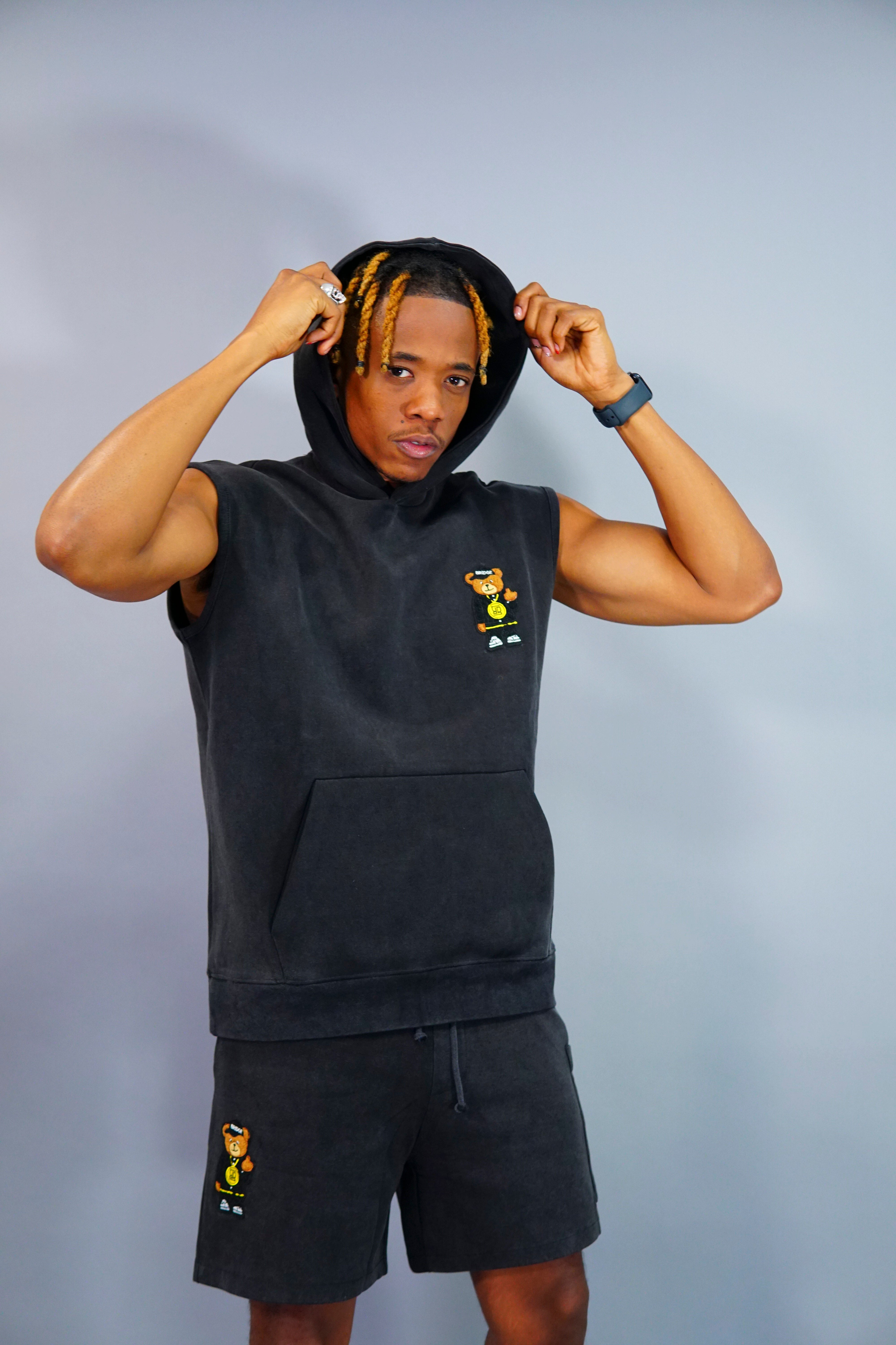 Middle Finger Shorts Suit