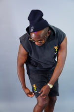 Middle Finger Shorts Suit