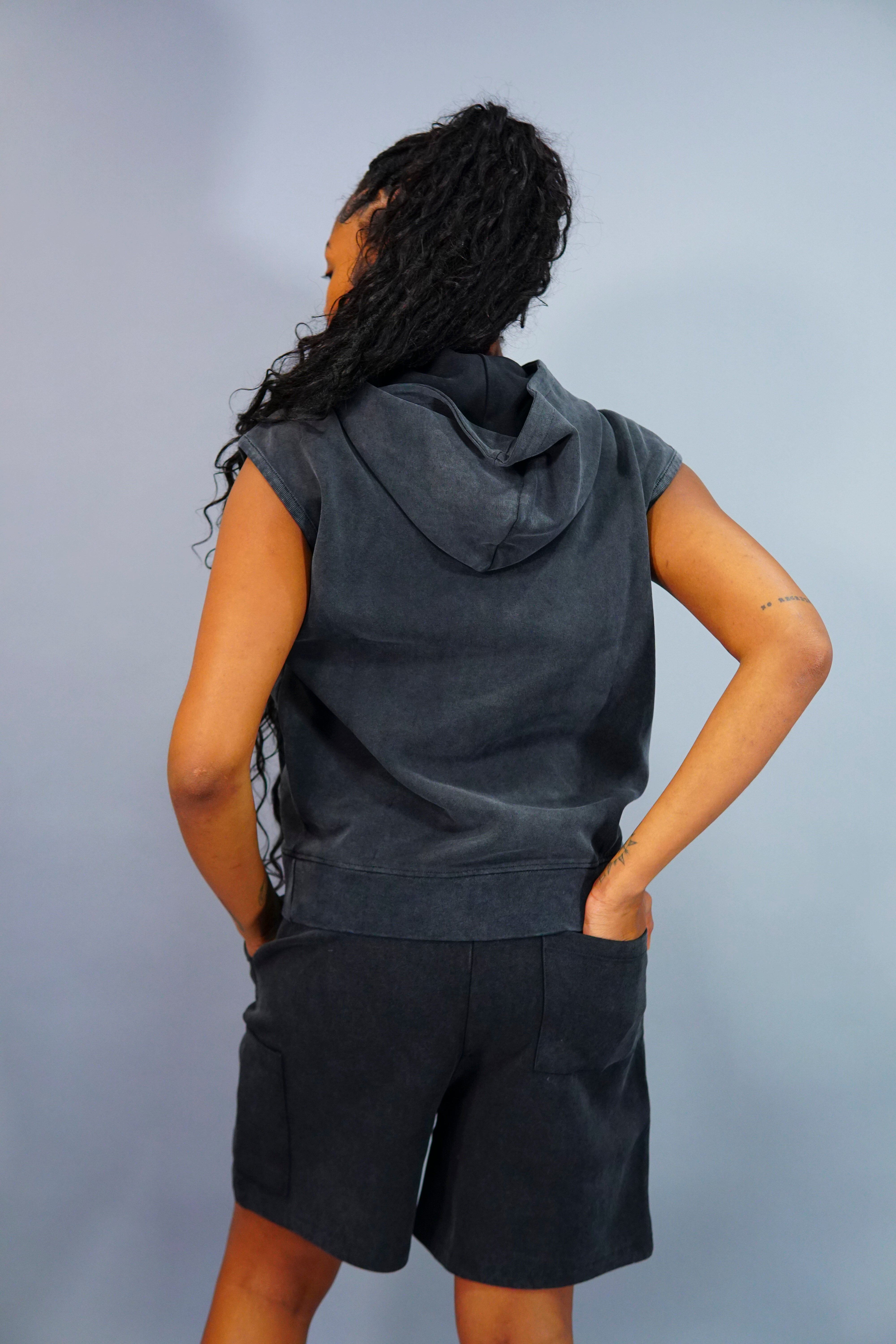 Women Middle Finger Shorts Suit