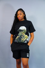 Flower “Woman” Shorts Suit