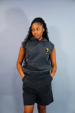 Women Middle Finger Shorts Suit