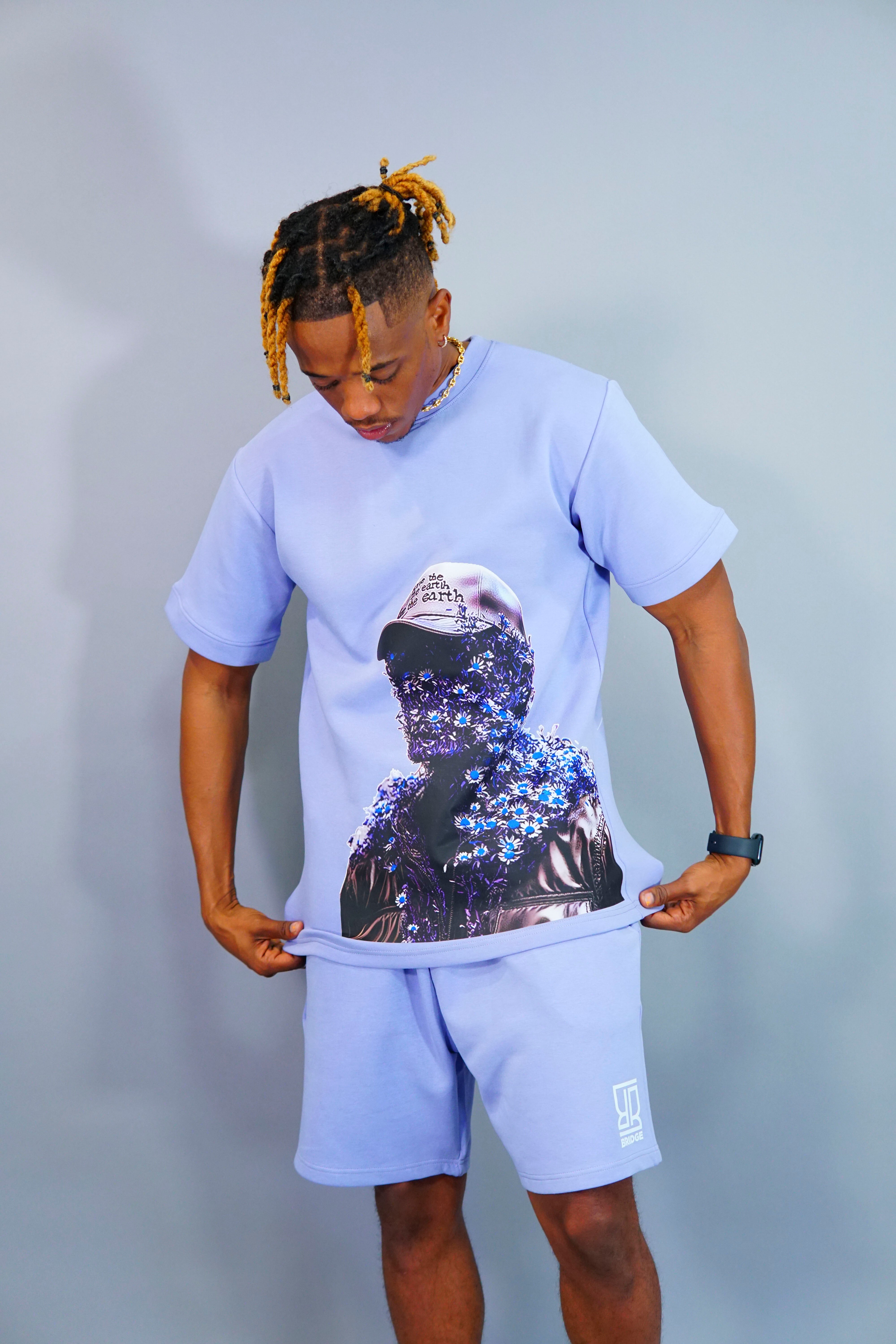 Flower Man Shorts Suit