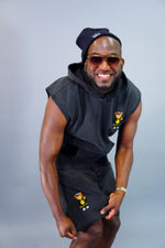 Middle Finger Shorts Suit