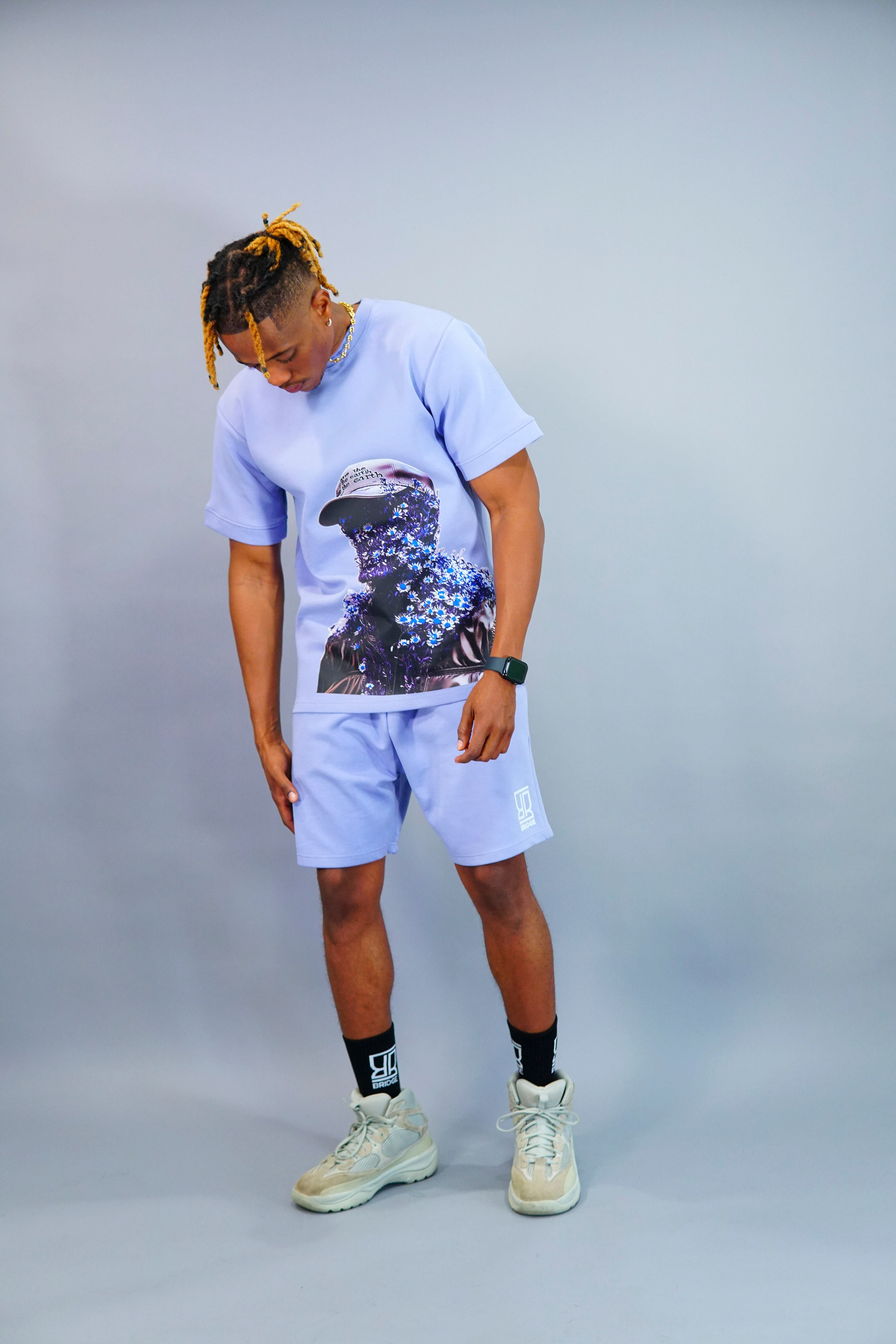 Flower Man Shorts Suit