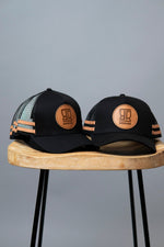 Leather Patch Black Hat - THE BRIDGE OFFICIAL