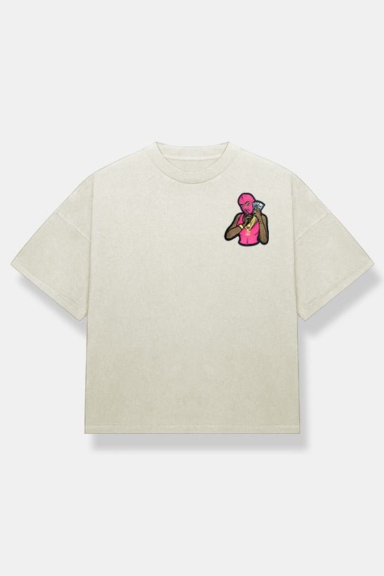 Pink Robber Tees | Tan