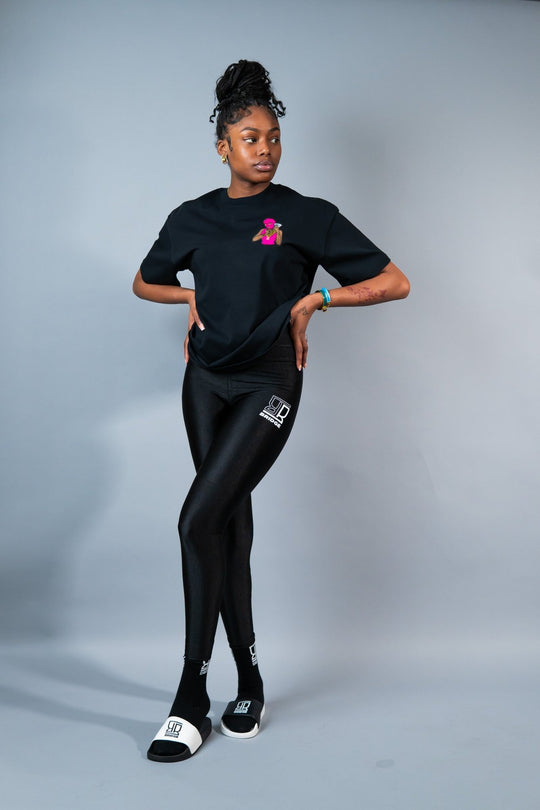 High Gloss Black Leggings