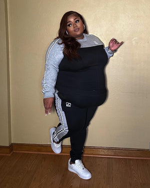 Plus size shop adidas tracksuit womens