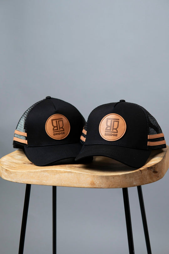 Leather Patch Black Hat