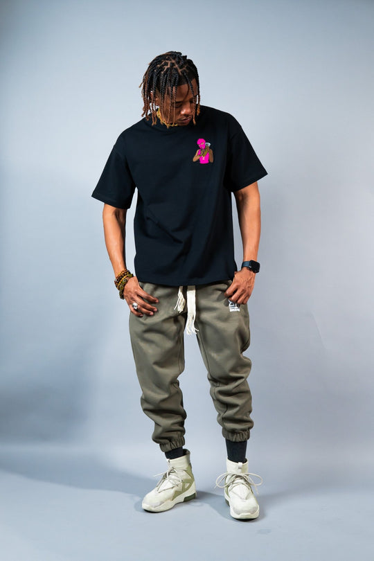 Men Pink Robber Tees