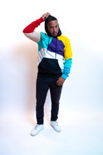 Men Paradise Color Block Hoodie - THE BRIDGE OFFICIAL