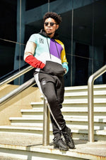 Men Paradise Color Block Hoodie - THE BRIDGE OFFICIAL