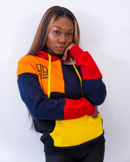 Women Olympics Color Block Hoodie