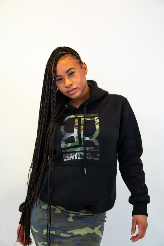 Women Reverse Camo Hoodie