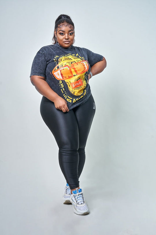 Women Rustic Masked T-Shirt